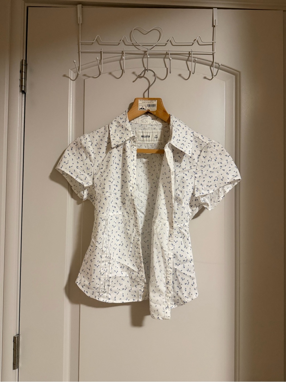 Hollister Floral Button Blouse